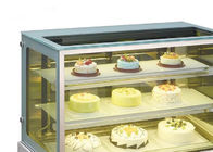 Tre frigorifero dell'esposizione del dolce di strato 1500mm 750w
