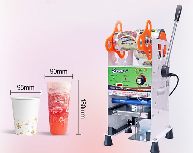 Impiantistica per la lavorazione degli alimenti bianca argentea dello spuntino, macchina di plastica di sigillamento della tazza del tè automatico della bolla dei semi